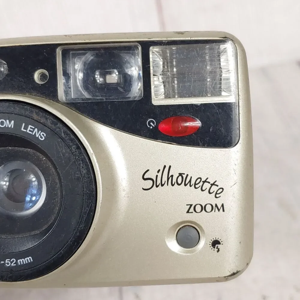 Vintage Ansco Silhouette Power Zoom Lens 28-52mm Film Camera TESTED WORKING